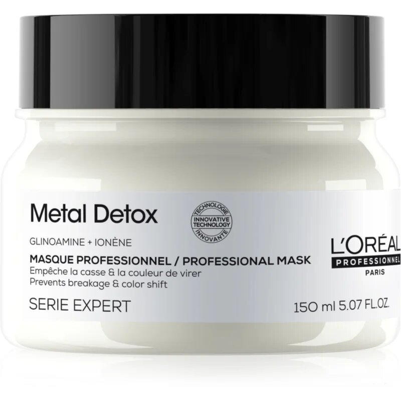 L’Oréal Professionnel Serie Expert Metal Detox дълбоко подхранваща маска за боядисана и увредена коса 150 мл.