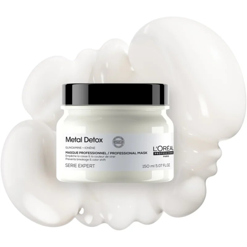 L’Oréal Professionnel Serie Expert Metal Detox дълбоко подхранваща маска за боядисана и увредена коса 150 мл.