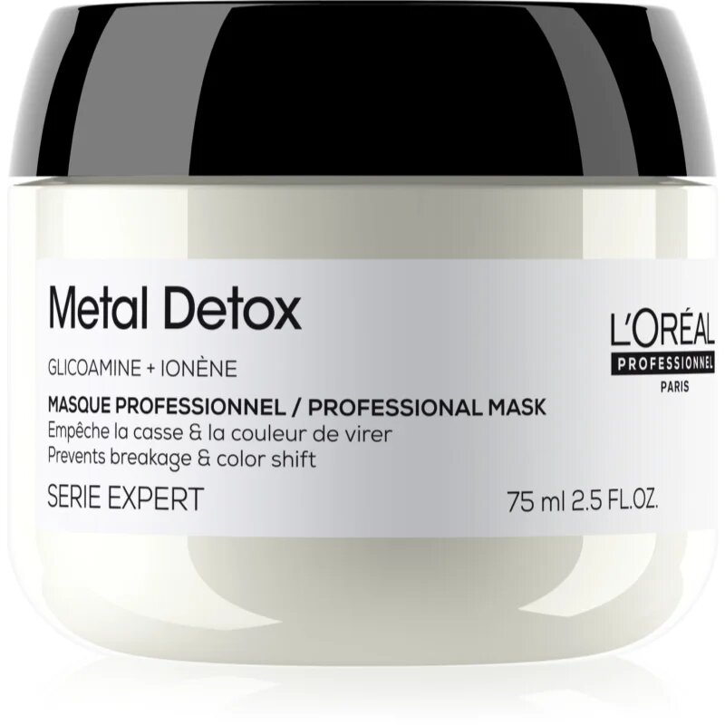 L’Oréal Professionnel Serie Expert Metal Detox дълбоко подхранваща маска за боядисана и увредена коса 75 мл.