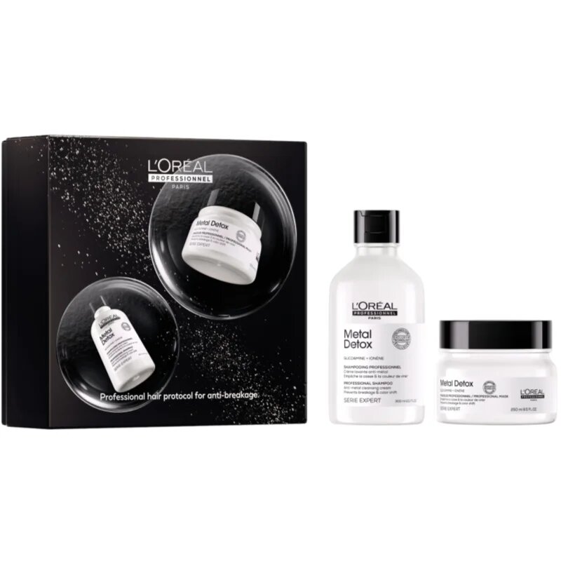 L’Oréal Professionnel Serie Expert Metal Detox подаръчен комплект за боядисана и увредена коса