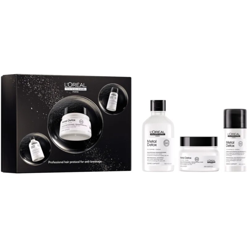 L’Oréal Professionnel Serie Expert Metal Detox подаръчен комплект за увредена и боядисана коса