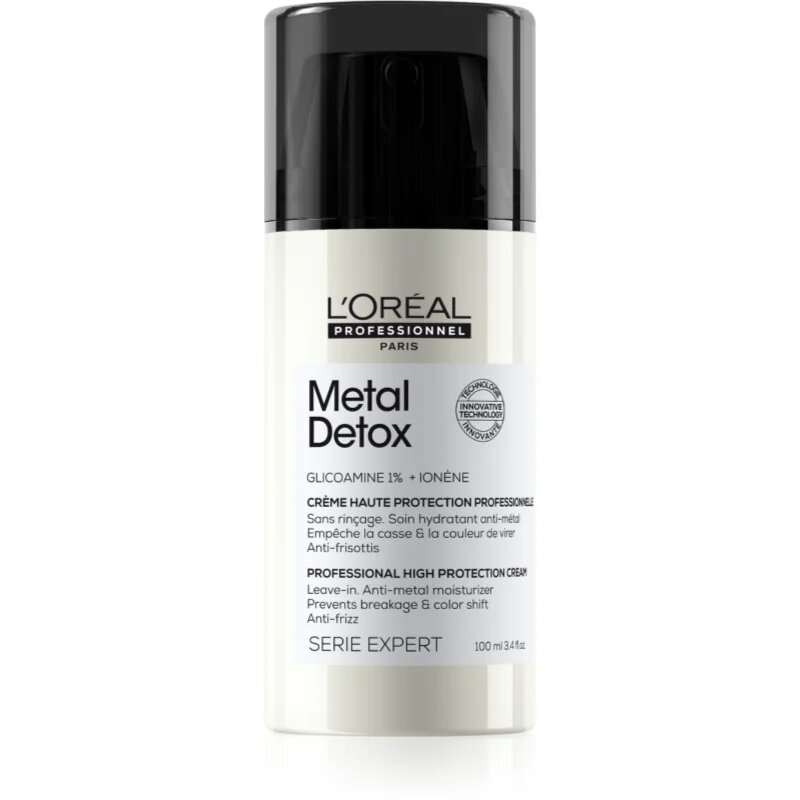 L’Oréal Professionnel Serie Expert Metal Detox защитен крем за крехка и стресирана коса 100 мл.