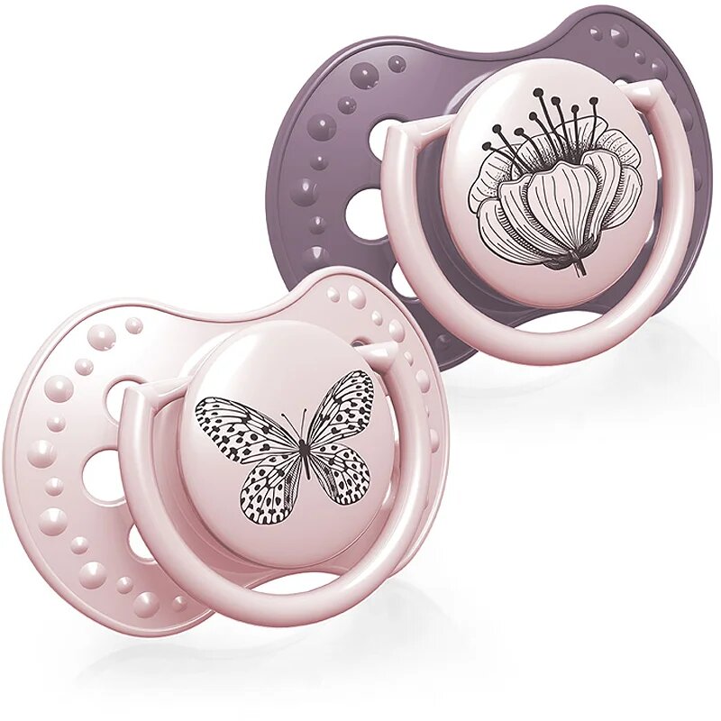 LOVI Botanic 0-3m биберон Girl 2 бр.