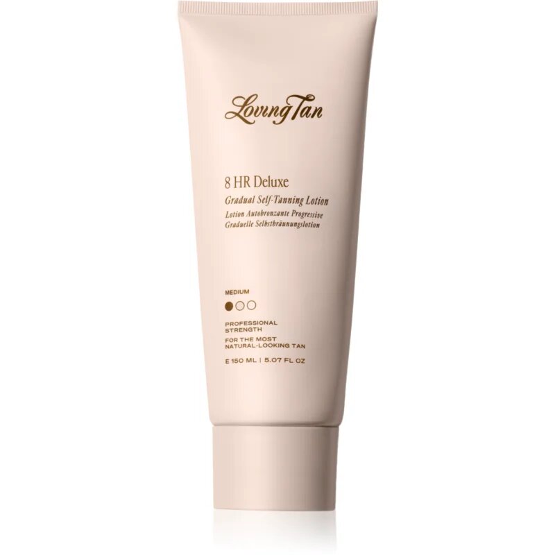 Loving Tan Deluxe Gradual Tan подхранващ лосион за тяло за подчертаване на тена цвят Medium 150 мл.