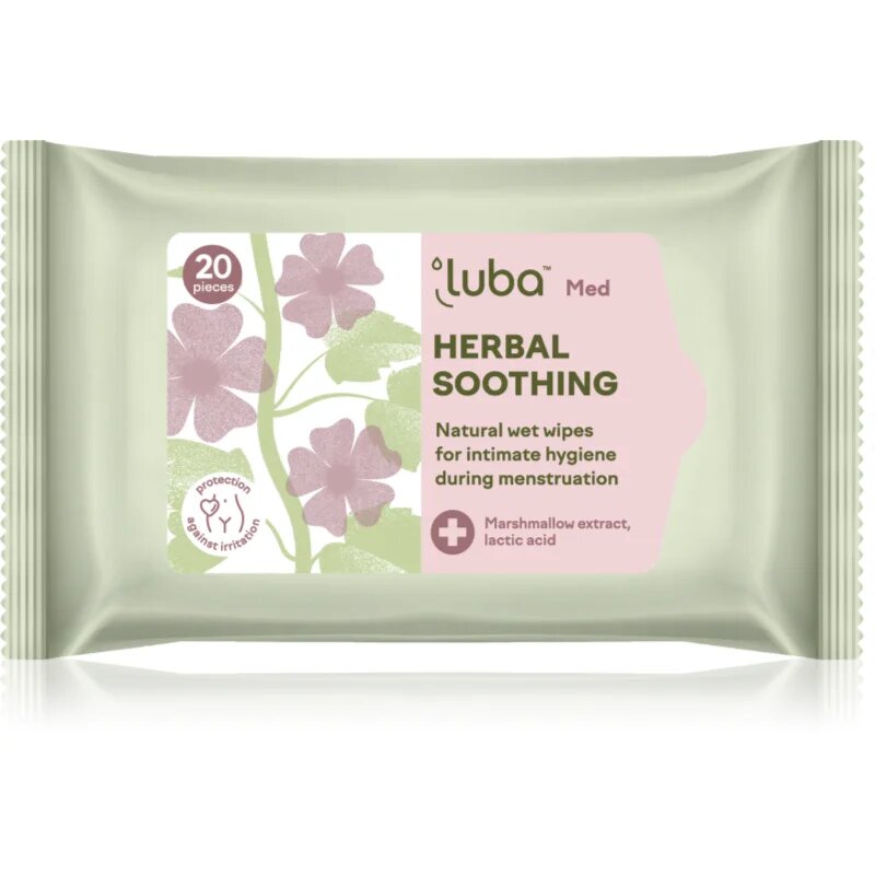 Luba Med Herbal Soothing кърпички за интимна хигиена 20 бр.