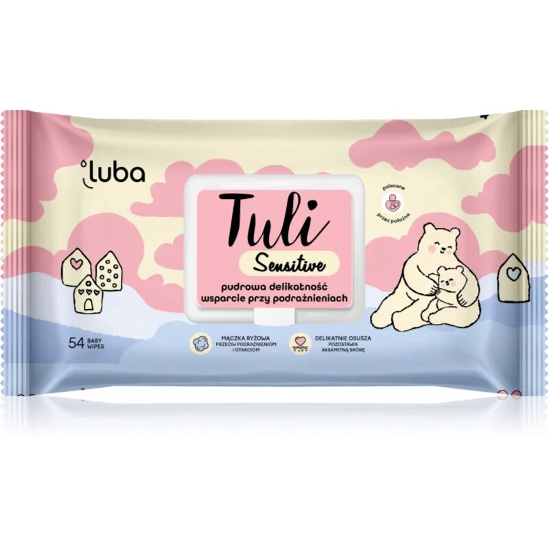 Luba Tuli Sensitive нежни мокри кърпички за бебета 54 бр.