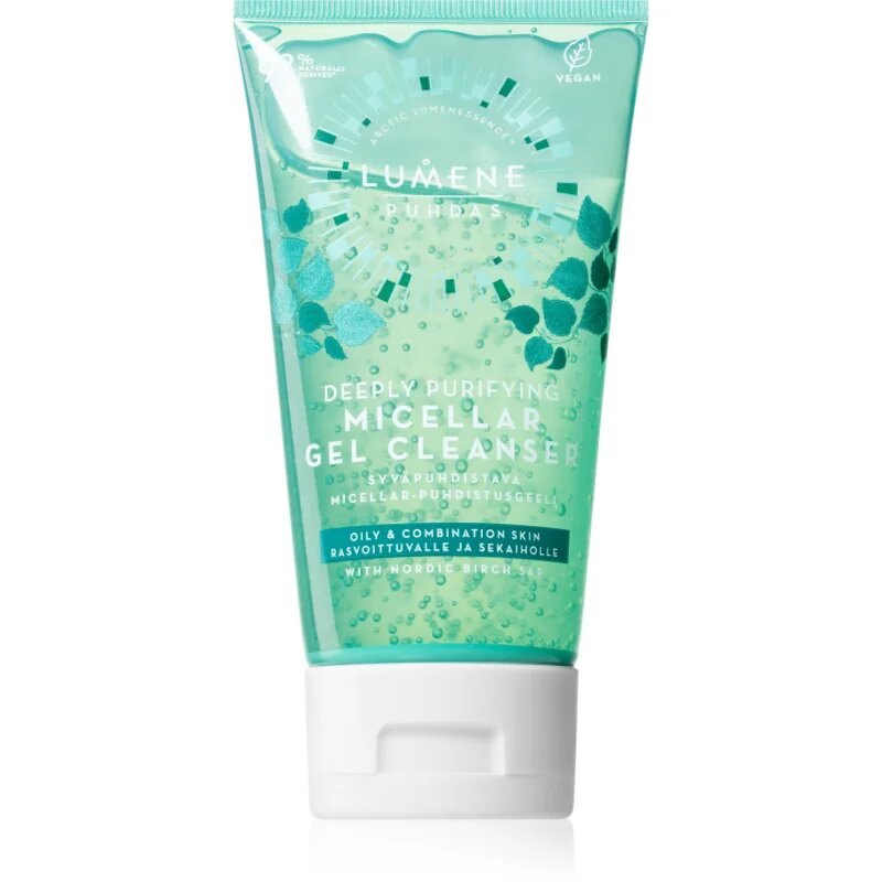 Lumene Deeply Purifying [PUHDAS] почистващ мицеларен гел за смесена и мазна кожа 150 мл.
