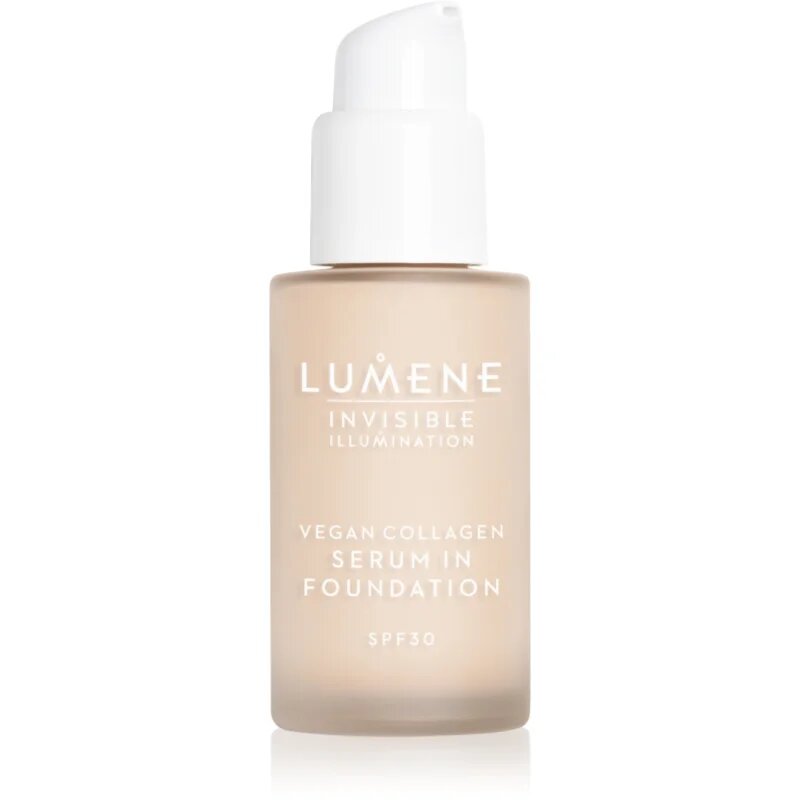 Lumene Invisible Illumination Vegan Collagen Serum in Foundation лек фон дьо тен с подхранващ ефект SPF 30 00 30 мл.