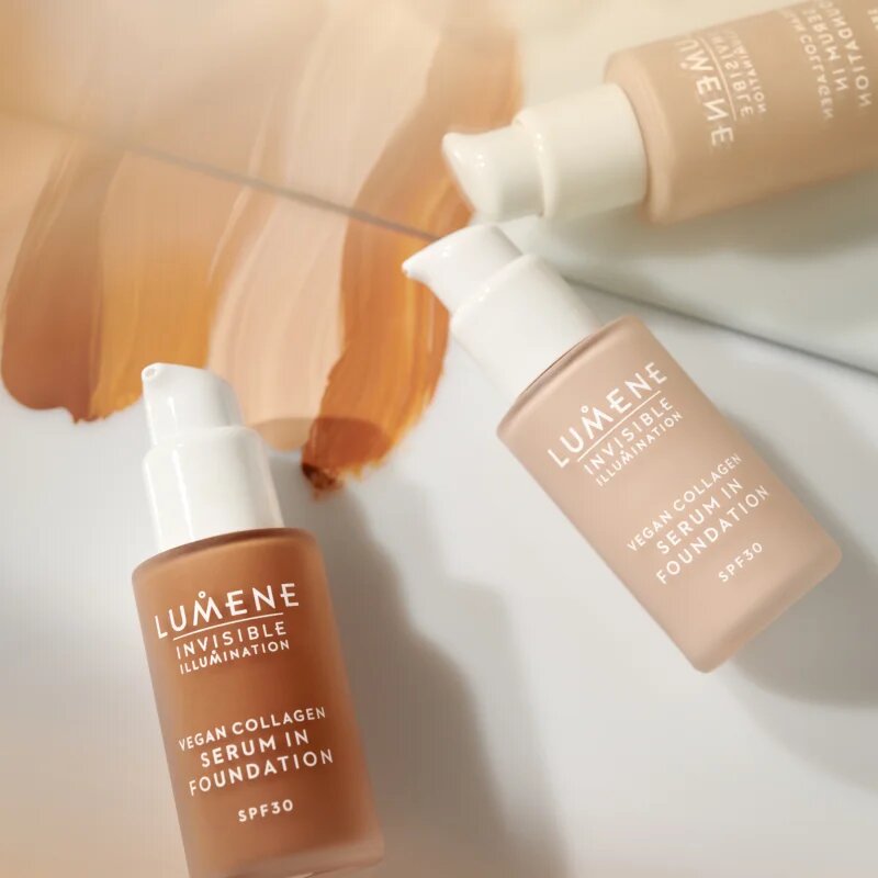 Lumene Invisible Illumination Vegan Collagen Serum in Foundation лек фон дьо тен с подхранващ ефект SPF 30 4 30 мл.