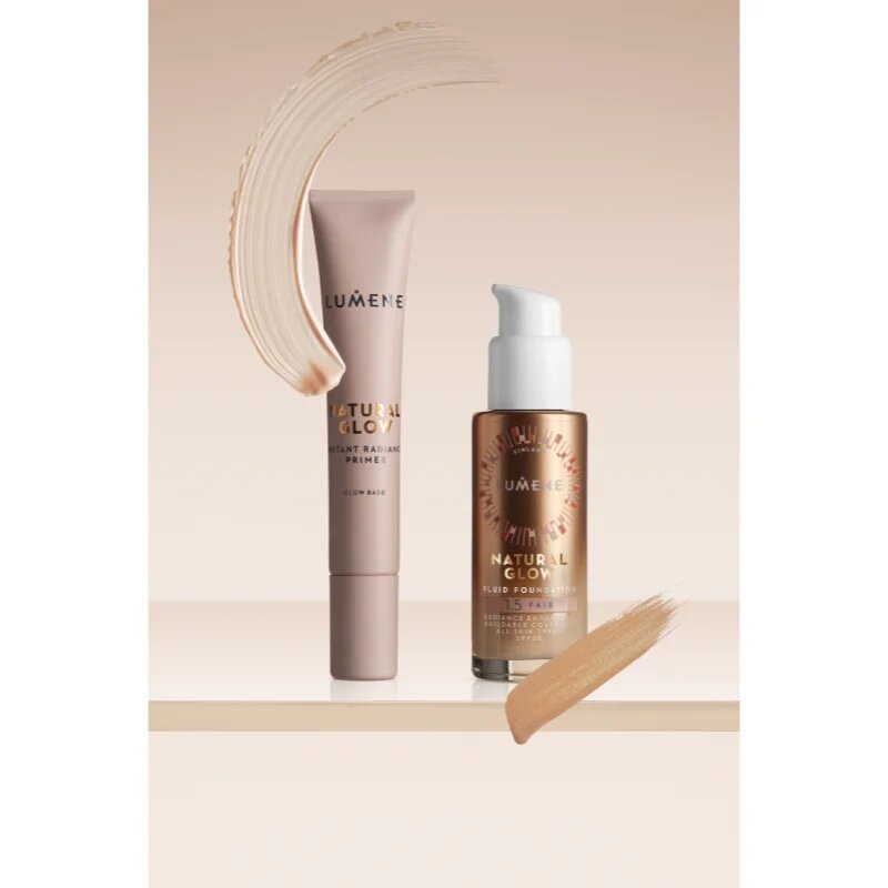 Lumene Natural Glow Instant Radiance озаряваща основа под фон дьо тен 20 мл.