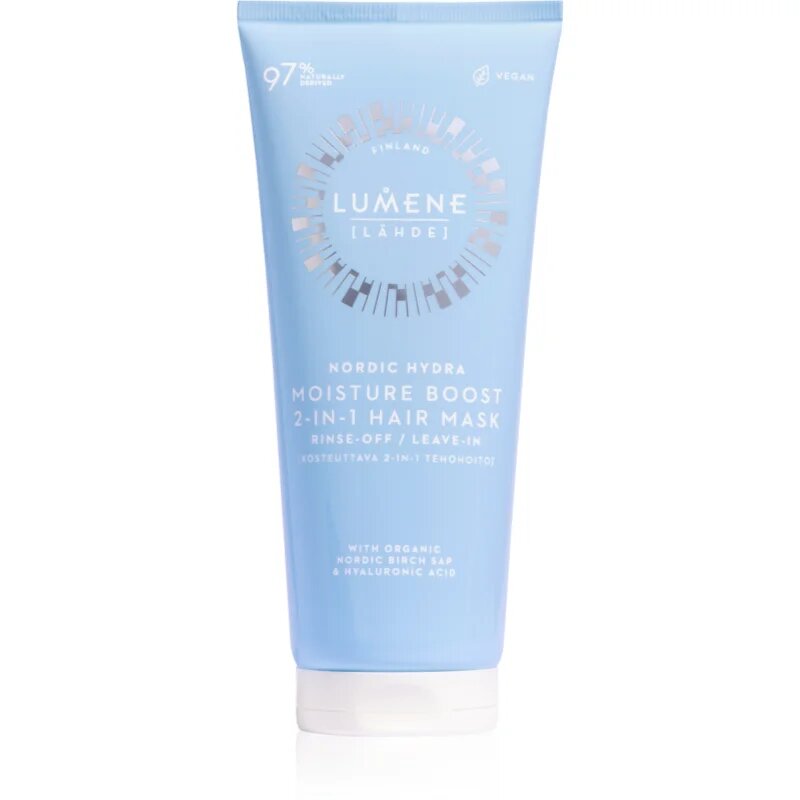 Lumene Nordic Hydra [LÄHDE] Moisture Boost хидратираща маска за коса 2 в 1 200 мл.