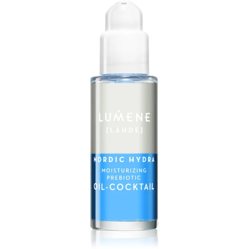 Lumene Nordic Hydra [LÄHDE] Moisturizing Prebiotic Oil-Cocktail двуфазен серум за дехидратирана суха кожа 30 мл.
