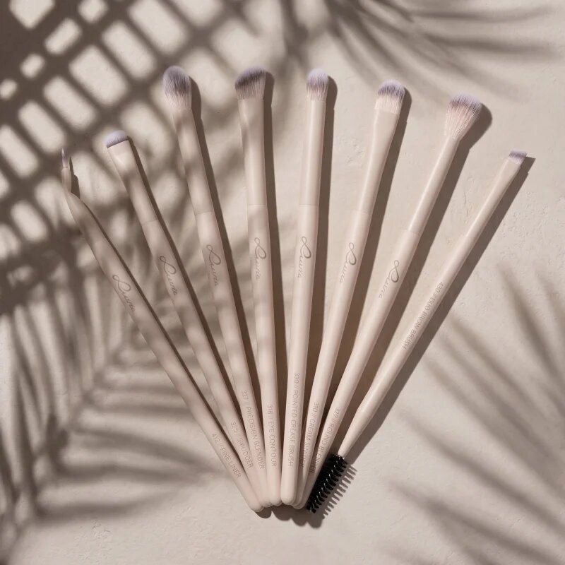 Luvia Cosmetics All Eye Want Nude Aura комплект четки за гримиране на очите