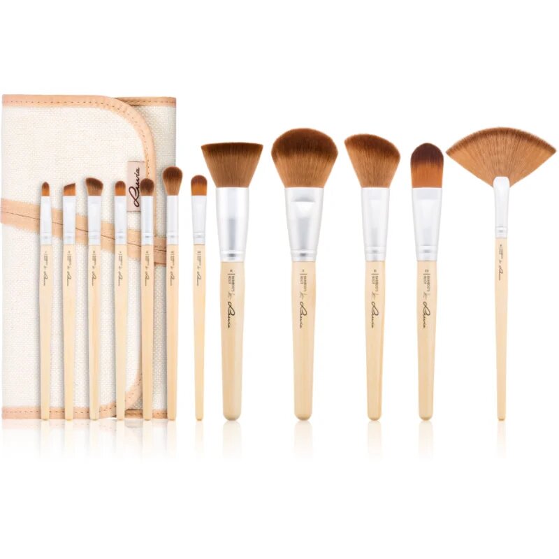Luvia Cosmetics Bamboo Bamboo’s Root комплкет четки с калъф