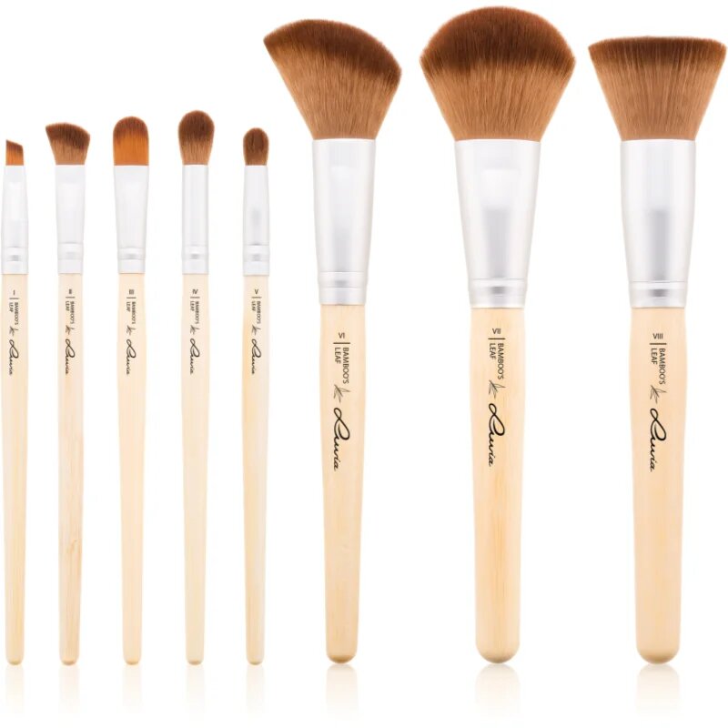 Luvia Cosmetics Bamboo’s Leaf Brush Set комплкет четки с калъф