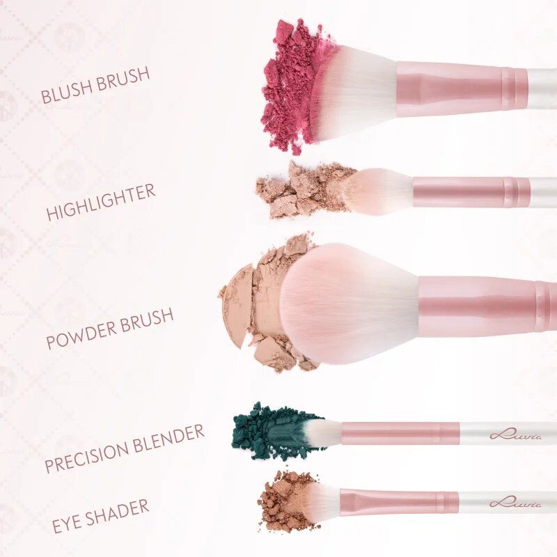 Luvia Cosmetics Daily Essentials комплкет четки с калъф Candy