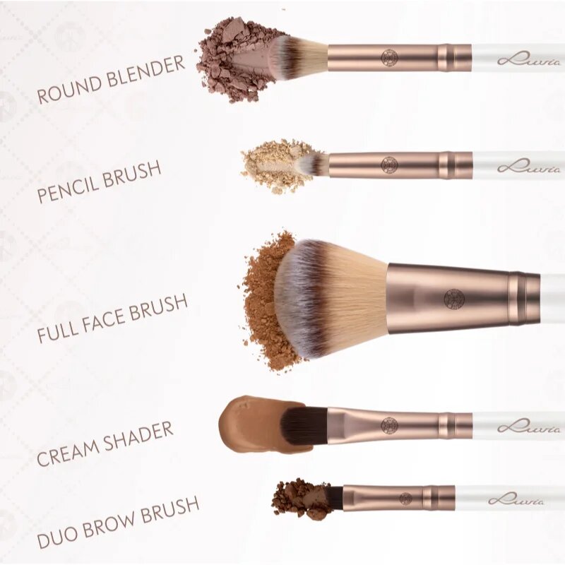 Luvia Cosmetics Daily Selection комплкет четки с калъф Prime Vegan