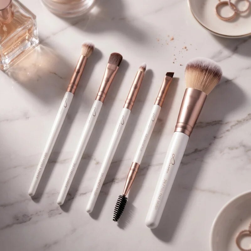 Luvia Cosmetics Daily Selection комплкет четки с калъф Prime Vegan