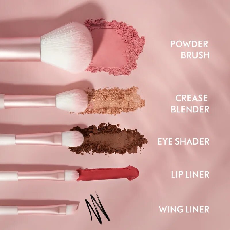 Luvia Cosmetics Travel Set комплкет четки с калъф на път Candy