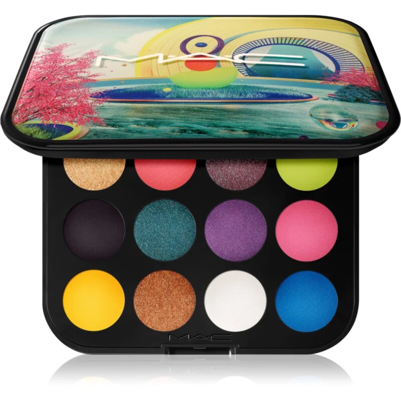 MAC Cosmetics Connect In Colour Eye Shadow Palette 12 shades палитра сенки за очи цвят Hi-Fi Colour 122 гр.