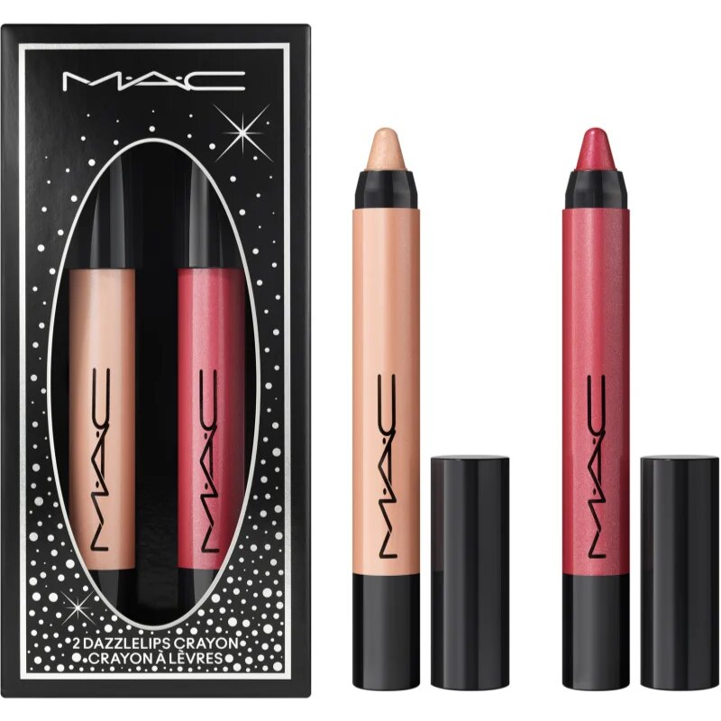 MAC Cosmetics Holiday Decadent Dazzlelips Crayon Duo подаръчен комплект за устни