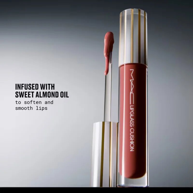 MAC Cosmetics Lipglass Cushion High-Pigment Oil силно пигментирано олио за устни цвят Grapesicle 5 мл.