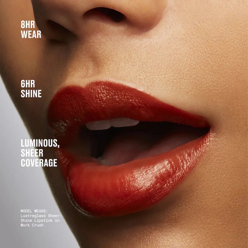 MAC Cosmetics Lustreglass Sheer-Shine Lipstick бляскаво червило цвят Like I Was Saying... 3.5 гр.