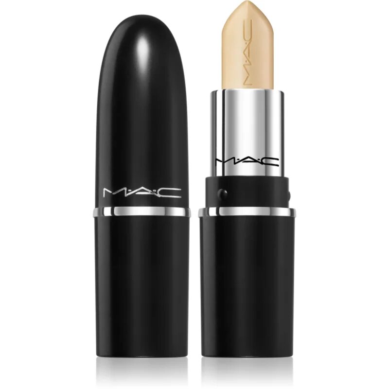 MAC Cosmetics Lustreglass Sheer-Shine Lipstick бляскаво червило цвят Sunny Vanilla 3.5 гр.