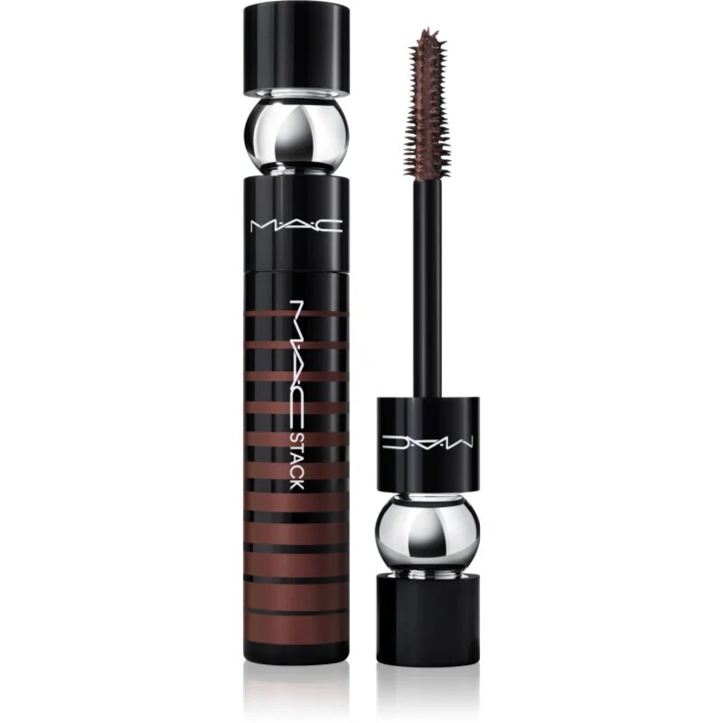 MAC Cosmetics MACStack Mascara Superstack Mega Brush спирала за обем и удължаване на мигли цвят Chestnut 12 мл.