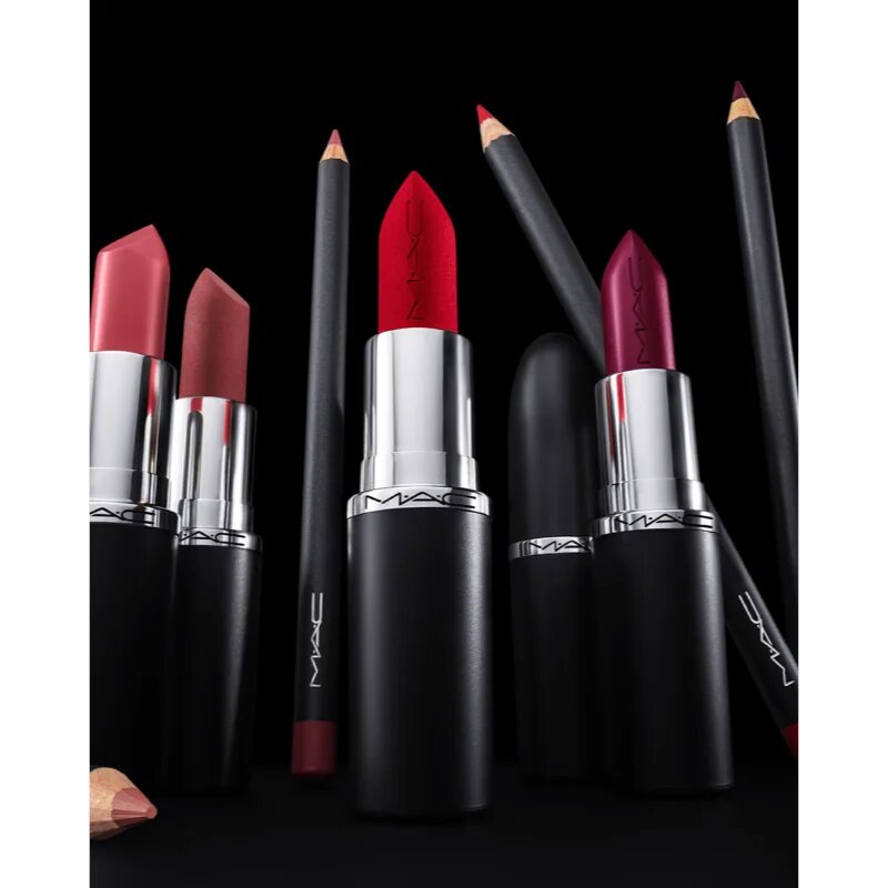 MAC Cosmetics MACximal Mini Silky Matte Lipstick матиращо червило цвят Diva 1.7 гр.