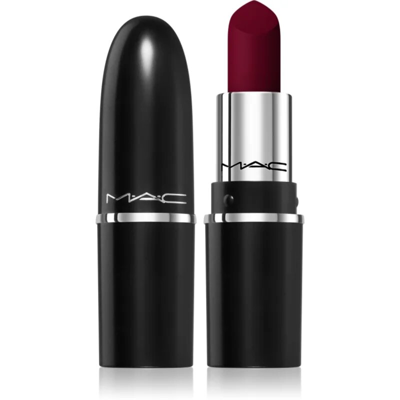 MAC Cosmetics MACximal Sleek Satin Lipstick Mini сатенено червило за перфектен външен вид цвят CENTRE OF ATTENTION 1.5 гр.