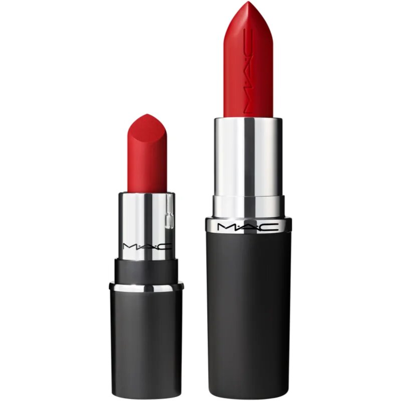 MAC Cosmetics MACximal Sleek Satin Lipstick Mini сатенено червило за перфектен външен вид цвят CENTRE OF ATTENTION 1.5 гр.