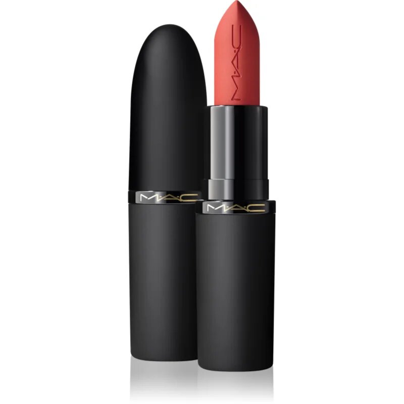 MAC Cosmetics Powder Kiss Hazy Matte матиращо червило цвят Brickthrough 3.5 гр.