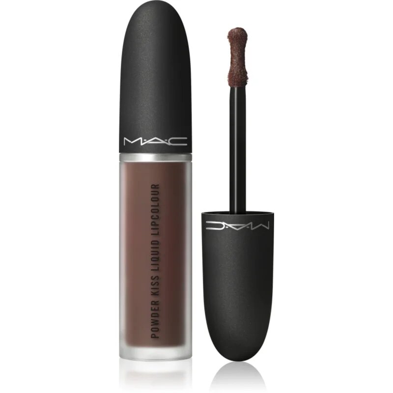 MAC Cosmetics Powder Kiss Liquid Lipcolour матиращо течно червило цвят Chestnut 5 мл.