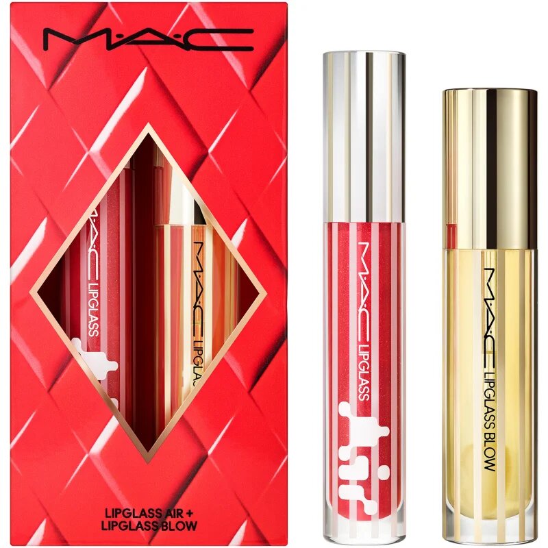 MAC Cosmetics Set Blowing Air Kisses Glossy Lip Duo подаръчен комплект за устни