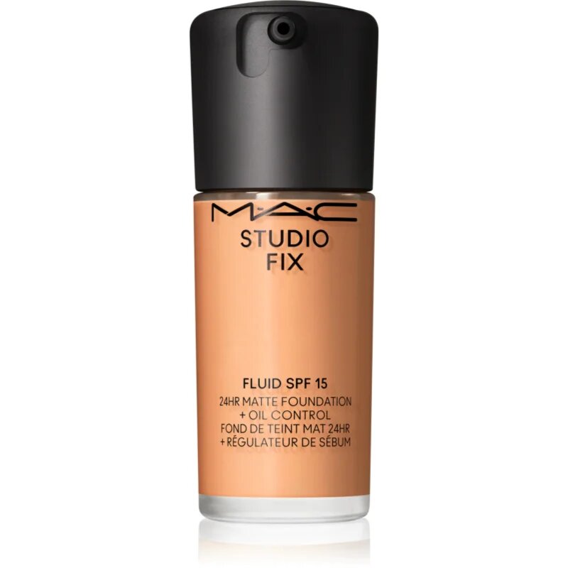 MAC Cosmetics Studio Fix Fluid SPF 15 24HR Matte Foundation + Oil Control матиращ фон дьо тен SPF 15 цвят C5 30 мл.