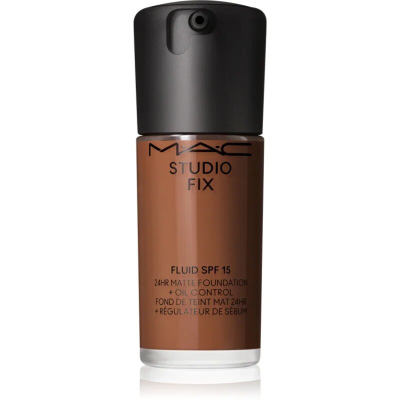 MAC Cosmetics Studio Fix Fluid SPF 15 24HR Matte Foundation + Oil Control матиращ фон дьо тен SPF 15 цвят NW53 30 мл.
