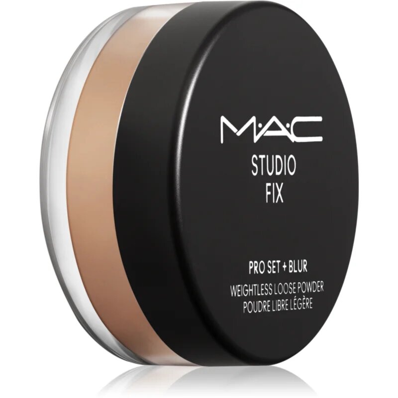 MAC Cosmetics Studio Fix Pro Set + Blur Weightless Loose Powder матираща фиксираща пудра цвят Dark 65 гр.