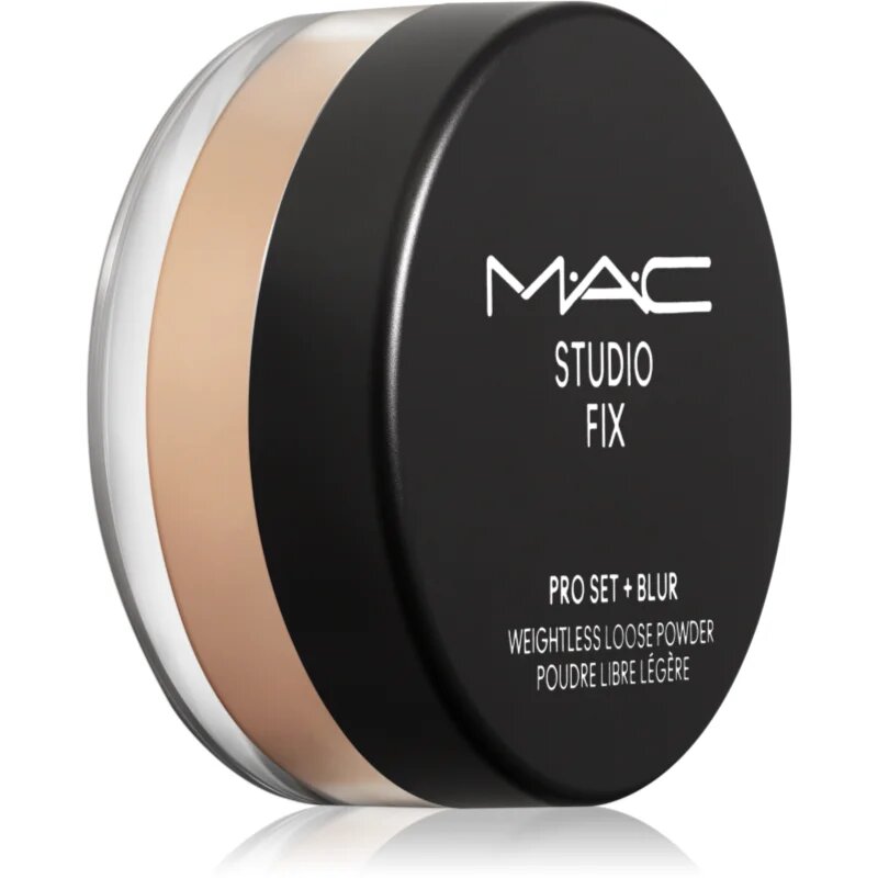 MAC Cosmetics Studio Fix Pro Set + Blur Weightless Loose Powder матираща фиксираща пудра цвят Medium Deep 65 гр.