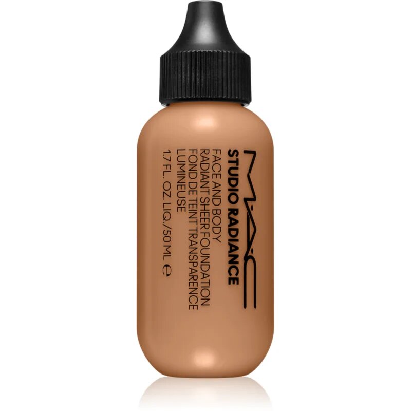 MAC Cosmetics Studio Radiance Face and Body Radiant Sheer Foundation лек фон дьо тен за лице и тяло цвят C4 50 мл.