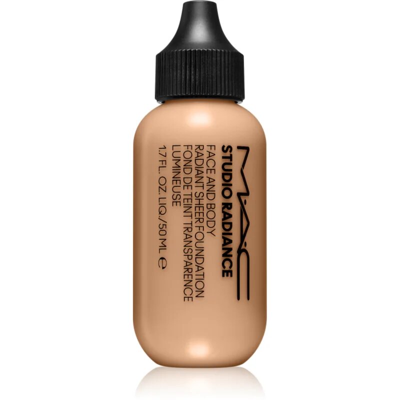 MAC Cosmetics Studio Radiance Face and Body Radiant Sheer Foundation лек фон дьо тен за лице и тяло цвят N2 50 мл.