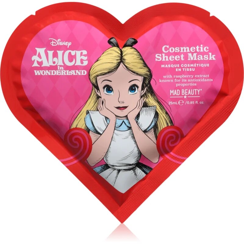 Mad Beauty Alice in Wonderland хидратираща платнена маска 25 мл.