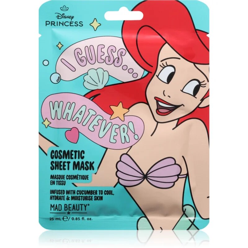 Mad Beauty Disney Princess Ariel хидратираща платнена маска 25 мл.