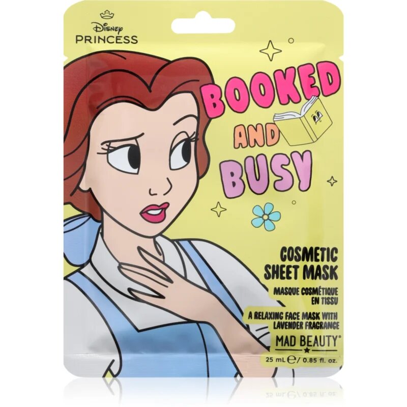 Mad Beauty Disney Princess Belle хидратираща платнена маска 25 мл.