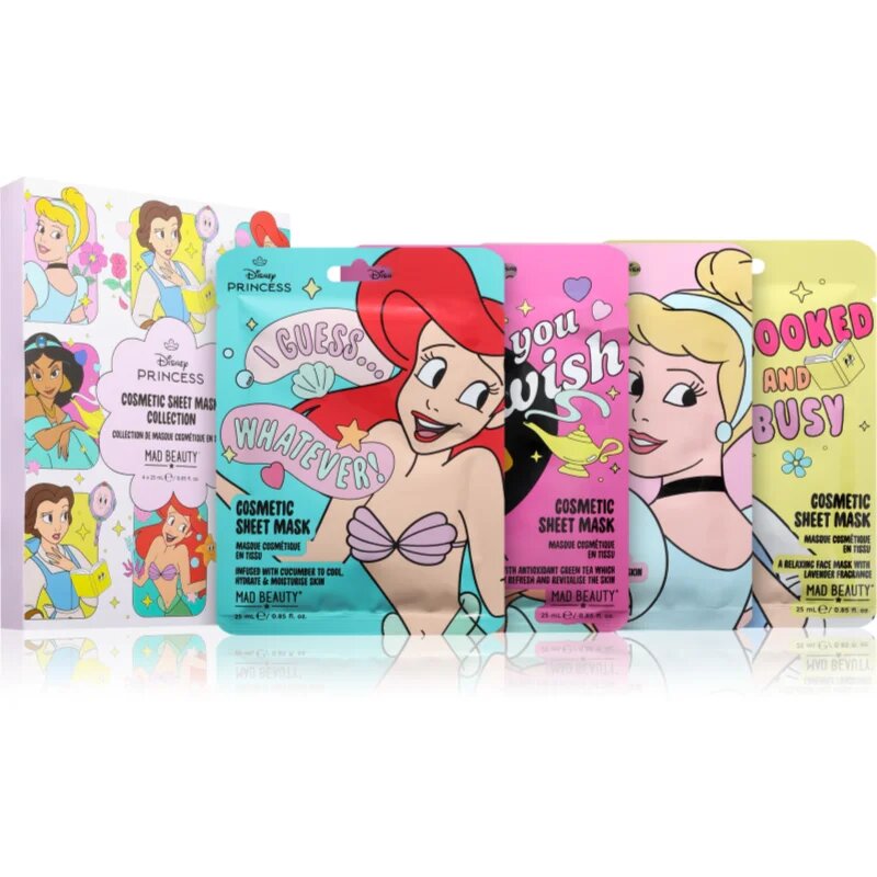 Mad Beauty Disney Princess Express Yourself комплект платнени маски с хидратиращ ефект