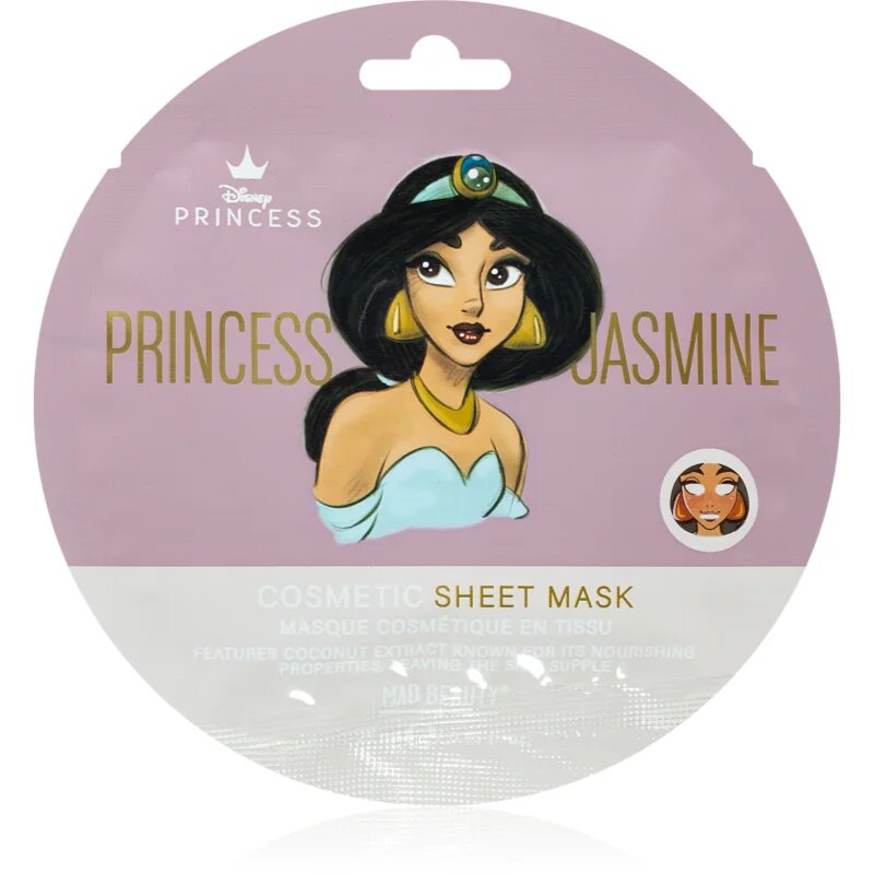 Mad Beauty Disney Princess Jasmine подхранваща платнена маска 25 мл.