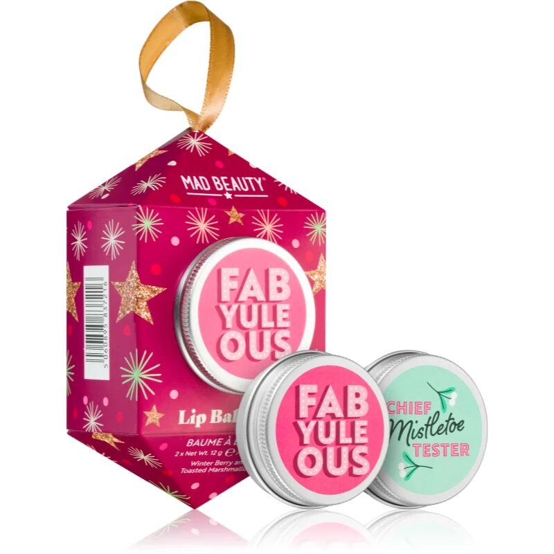 Mad Beauty FabYuleOus подхранващ балсам за устни дуо 2x12 гр.