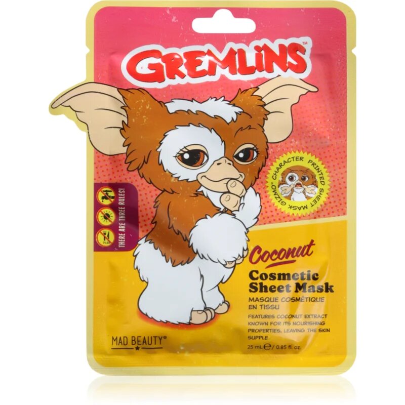 Mad Beauty Gremlins хидратираща платнена маска с хиалуронова киселина 25 мл.
