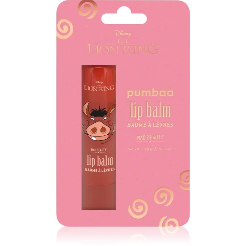 Mad Beauty Lion King Pumba хидратиращ балсам за устни 4 гр.
