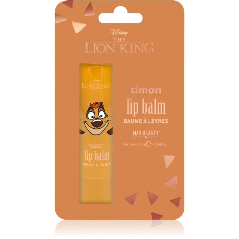 Mad Beauty Lion King Timon хидратиращ балсам за устни 4 гр.